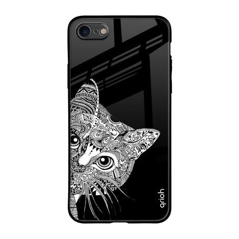 Kitten Mandala iPhone 7 Glass Back Cover Online