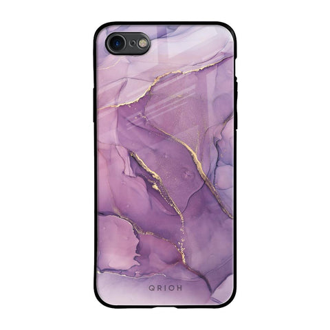 Purple Gold Marble iPhone 7 Glass Back Cover Online