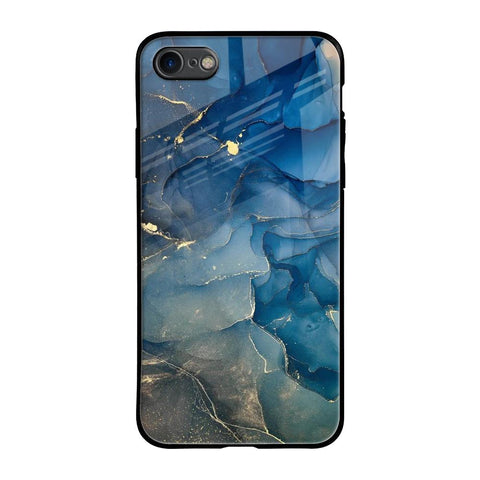 Blue Cool Marble iPhone 7 Glass Back Cover Online