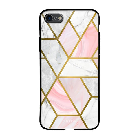 Geometrical Marble iPhone 7 Glass Back Cover Online