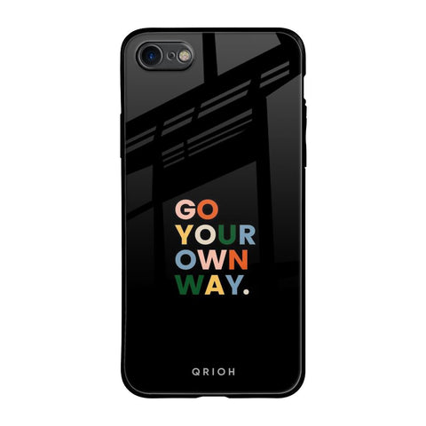 Go Your Own Way iPhone 7 Glass Back Cover Online