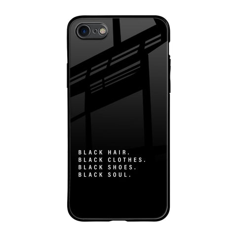 Black Soul iPhone 7 Glass Back Cover Online