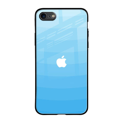 Wavy Blue Pattern iPhone 7 Glass Back Cover Online