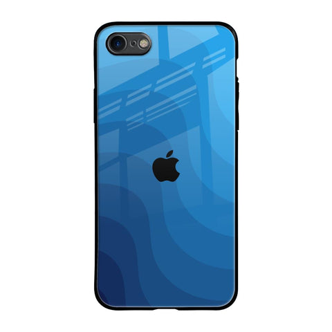 Blue Wave Abstract iPhone 7 Glass Back Cover Online