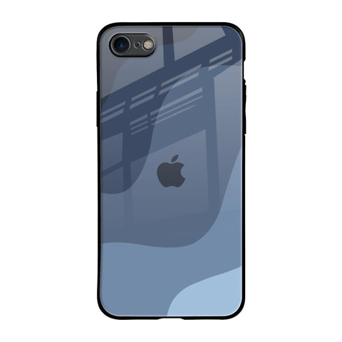 Navy Blue Ombre iPhone 7 Glass Back Cover Online