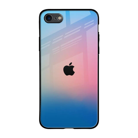 Blue & Pink Ombre iPhone 7 Glass Back Cover Online