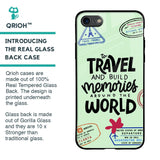 Travel Stamps Glass Case for iPhone 7