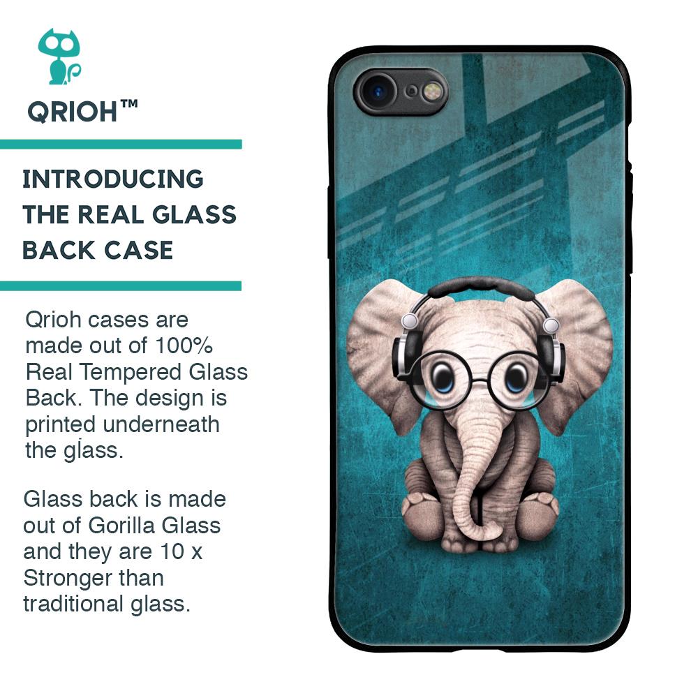 Adorable Baby Elephant Glass Case For iPhone 7