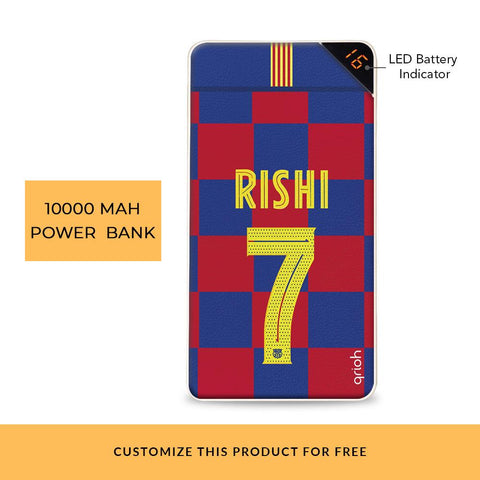 Checkered Colors Customized Power Bank
