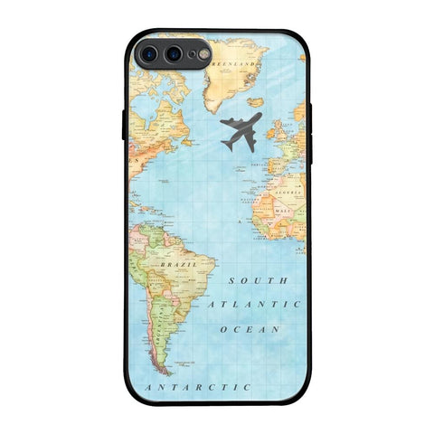 Travel Map iPhone 7 Plus Glass Back Cover Online