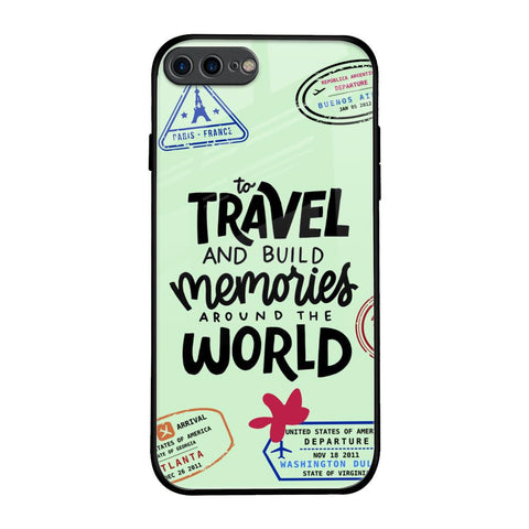 Travel Stamps iPhone 7 Plus Glass Back Cover Online