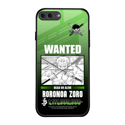 Zoro Wanted iPhone 7 Plus Glass Back Cover Online