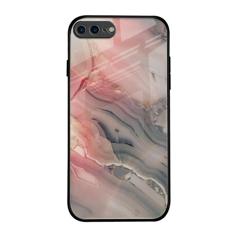 Pink And Grey Marble iPhone 7 Plus Glass Back Cover Online