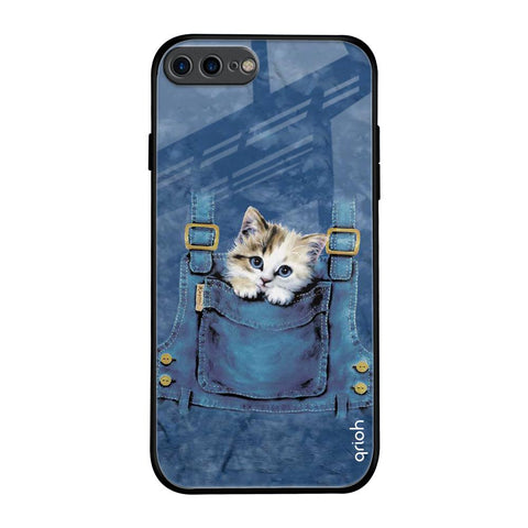 Kitty In Pocket iPhone 7 Plus Glass Back Cover Online