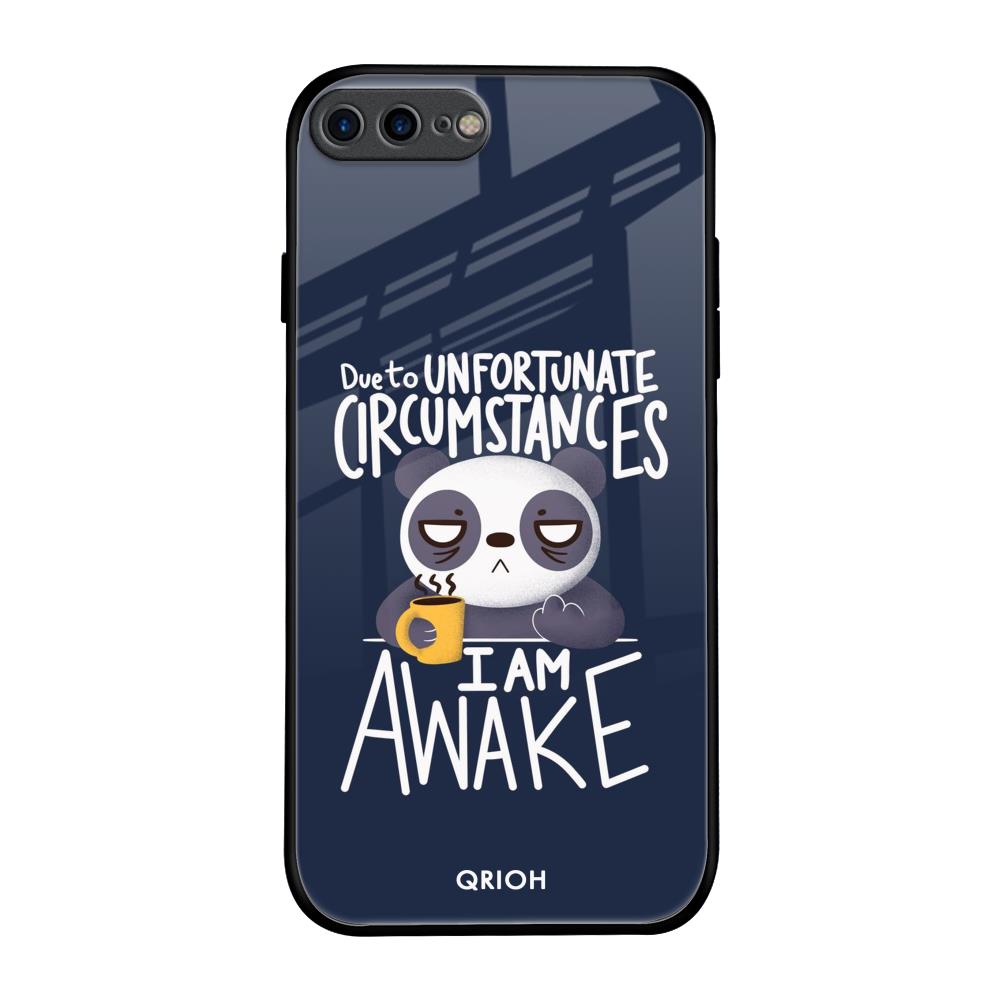Struggling Panda iPhone 7 Plus Glass Back Cover Online