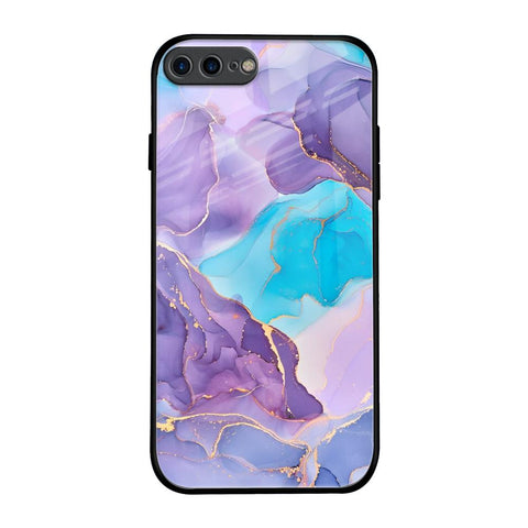 Alcohol ink Marble iPhone 7 Plus Glass Back Cover Online