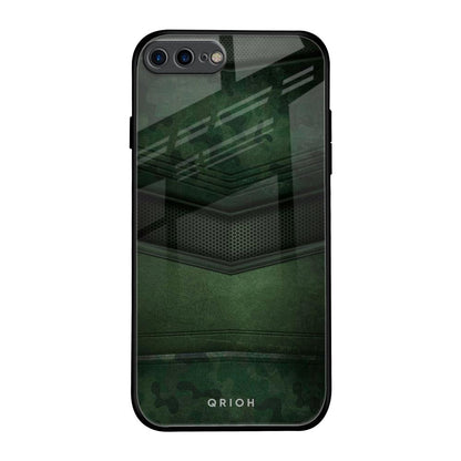 Green Leather iPhone 7 Plus Glass Back Cover Online