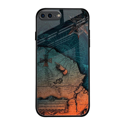 Geographical Map iPhone 7 Plus Glass Back Cover Online
