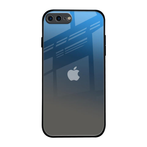 Blue Grey Ombre iPhone 7 Plus Glass Back Cover Online