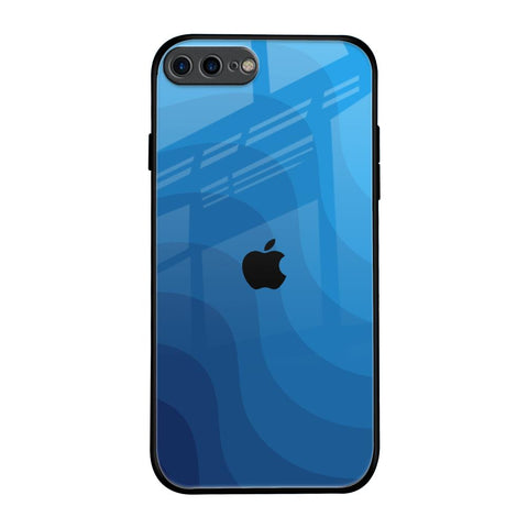 Blue Wave Abstract iPhone 7 Plus Glass Back Cover Online