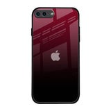 Wine Red iPhone 7 Plus Glass Back Cover Online