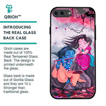 Radha Krishna Art Glass Case for iPhone 7 Plus