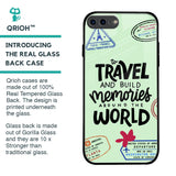 Travel Stamps Glass Case for iPhone 7 Plus