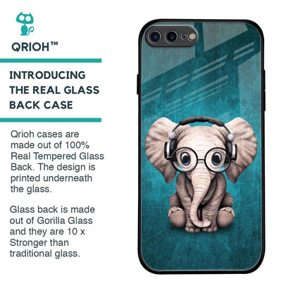 Adorable Baby Elephant Glass Case For iPhone 7 Plus