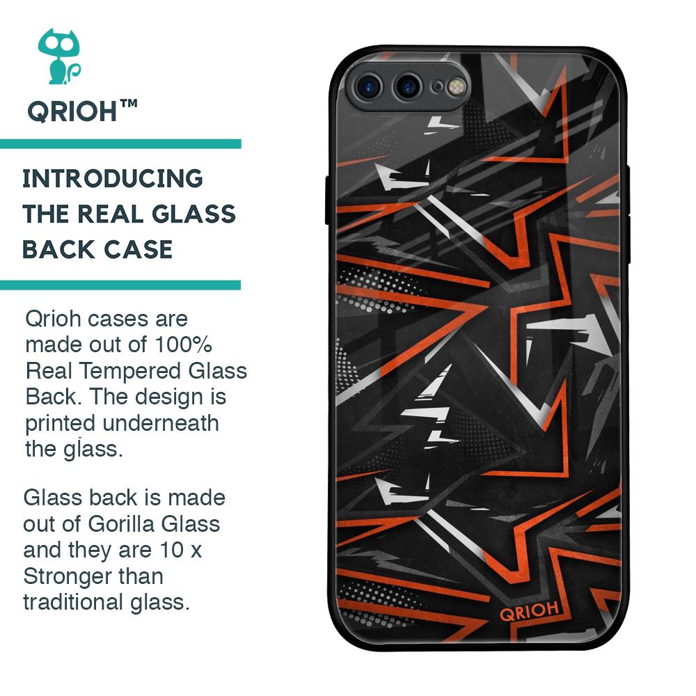 Vector Art Glass Case for iPhone 7 Plus