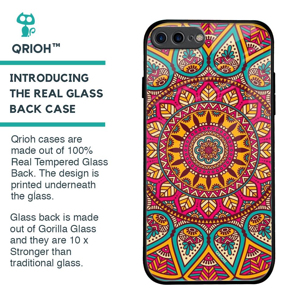 Elegant Mandala Glass Case for iPhone 7 Plus