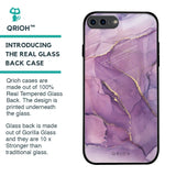 Purple Gold Marble Glass Case for iPhone 7 Plus