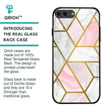 Geometrical Marble Glass Case for iPhone 7 Plus