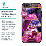Electroplated Geometric Marble Glass Case for iPhone 7 Plus