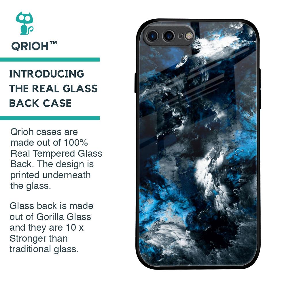 Cloudy Dust Glass Case for iPhone 7 Plus