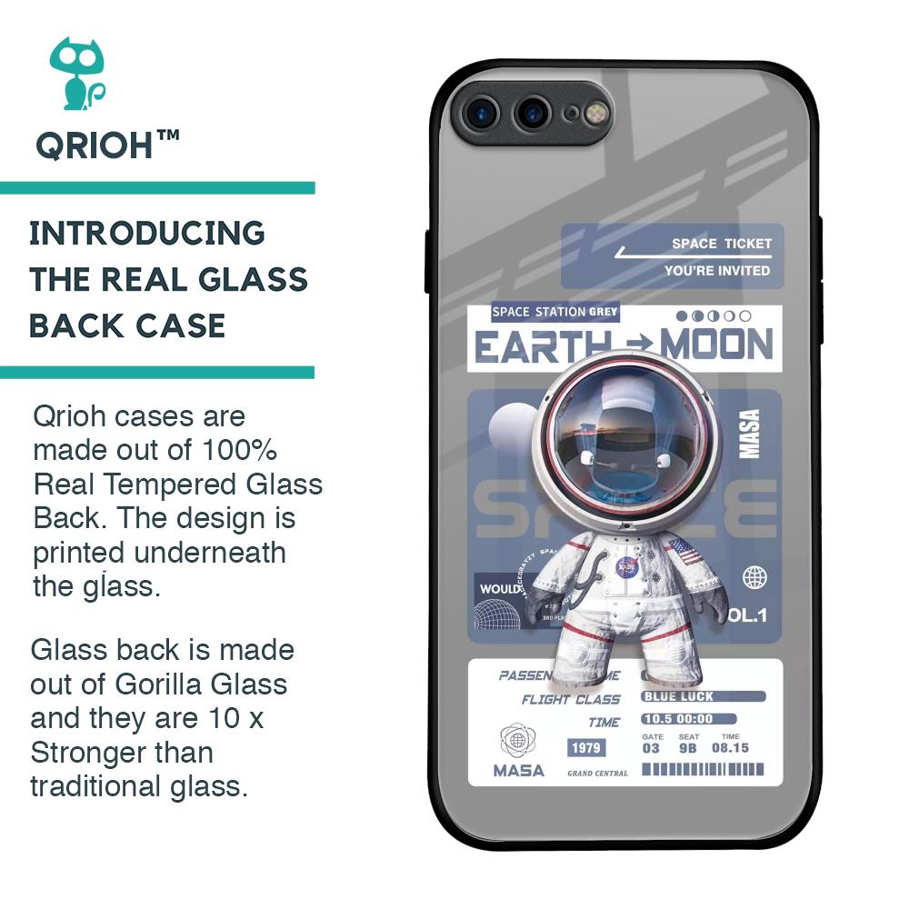 Space Flight Pass Glass Case for iPhone 7 Plus