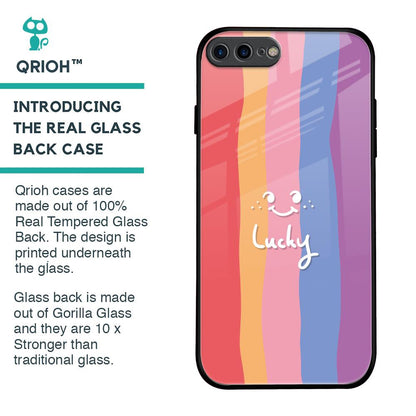 Lucky Abstract Glass Case for iPhone 7 Plus