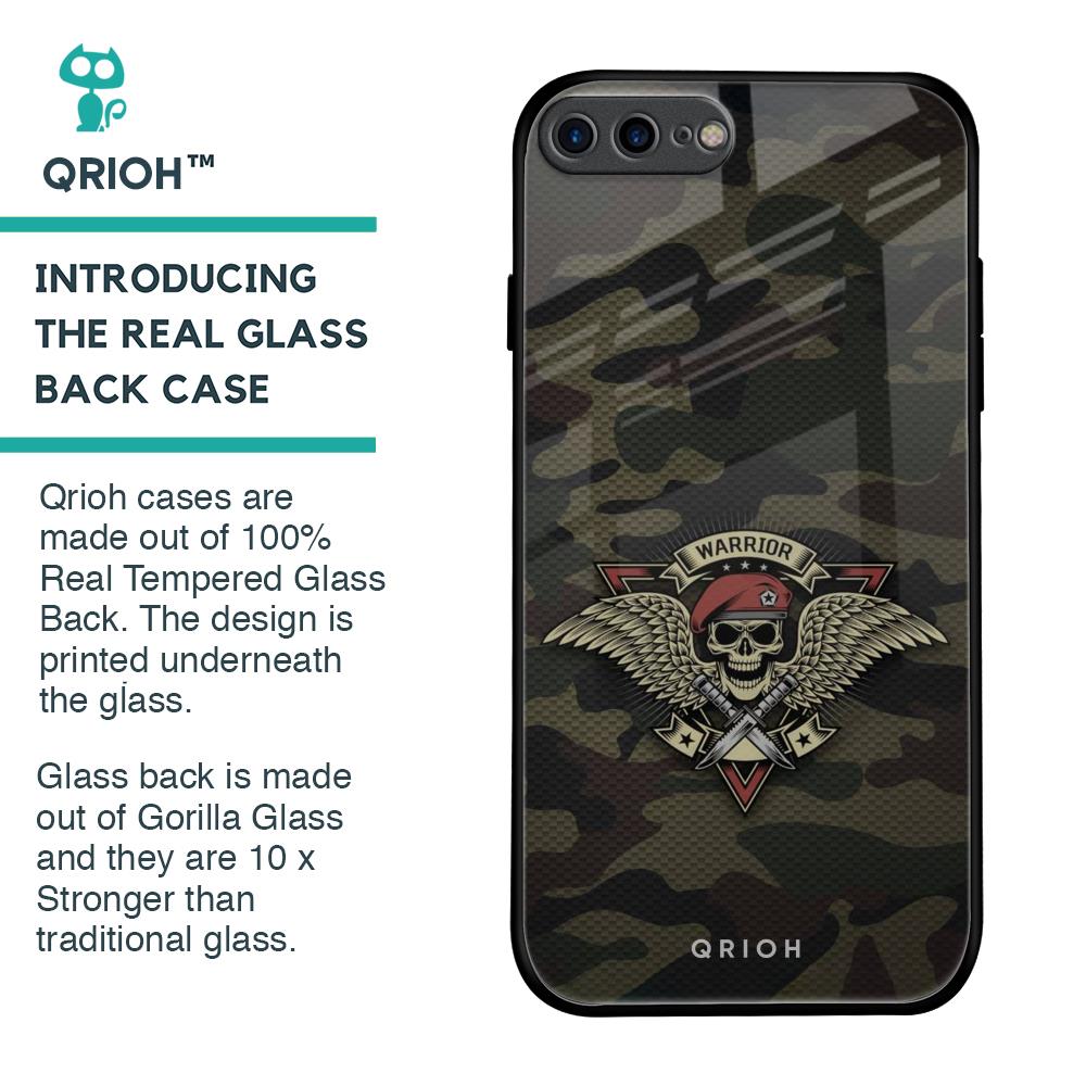 Army Warrior Glass Case for iPhone 7 Plus