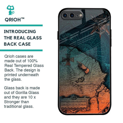 Geographical Map Glass Case for iPhone 7 Plus
