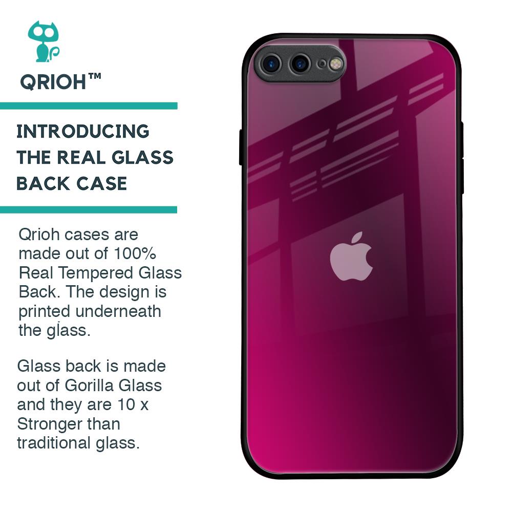 Pink Burst Glass Case for iPhone 7 Plus