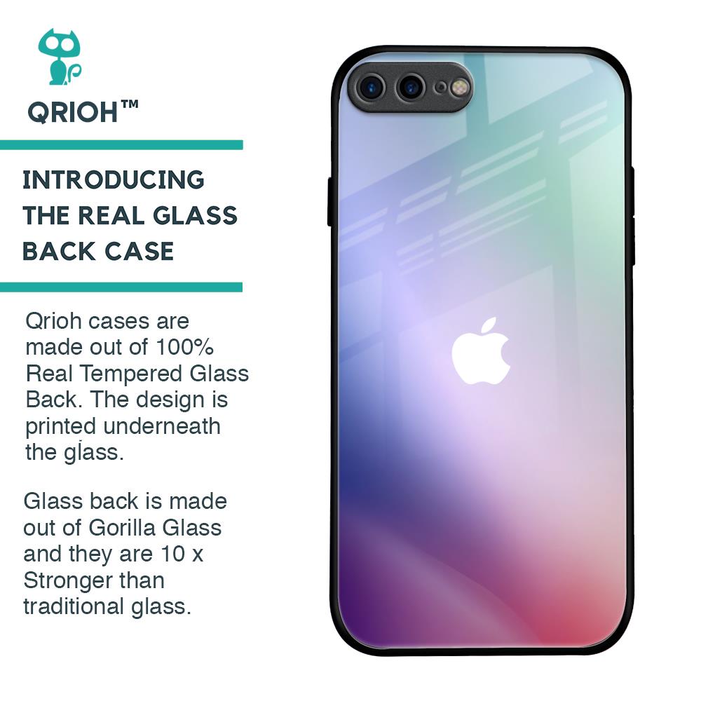 Abstract Holographic Glass Case for iPhone 7 Plus