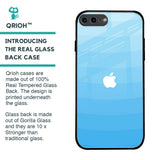 Wavy Blue Pattern Glass Case for iPhone 7 Plus