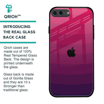 Wavy Pink Pattern Glass Case for iPhone 7 Plus