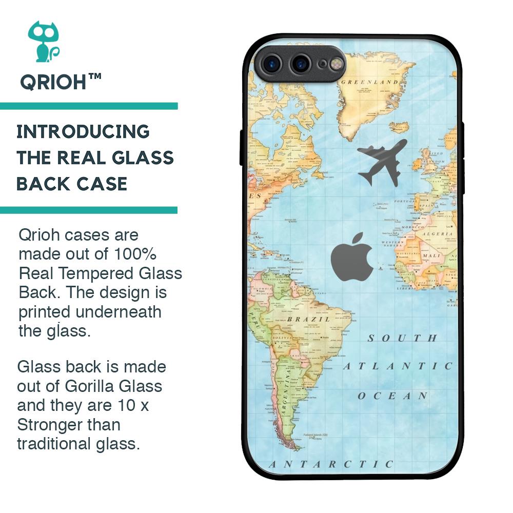 Fly Around The World Glass Case for iPhone 7 Plus