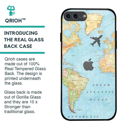 Fly Around The World Glass Case for iPhone 7 Plus
