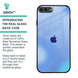 Vibrant Blue Texture Glass Case for iPhone 7 Plus