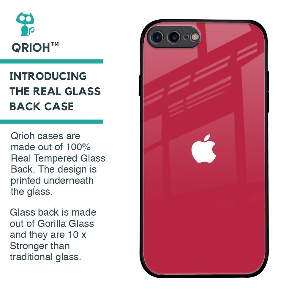 Solo Maroon Glass case for iPhone 7 Plus