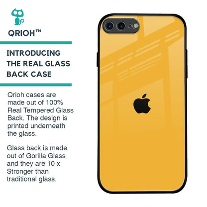 Fluorescent Yellow Glass case for iPhone 7 Plus