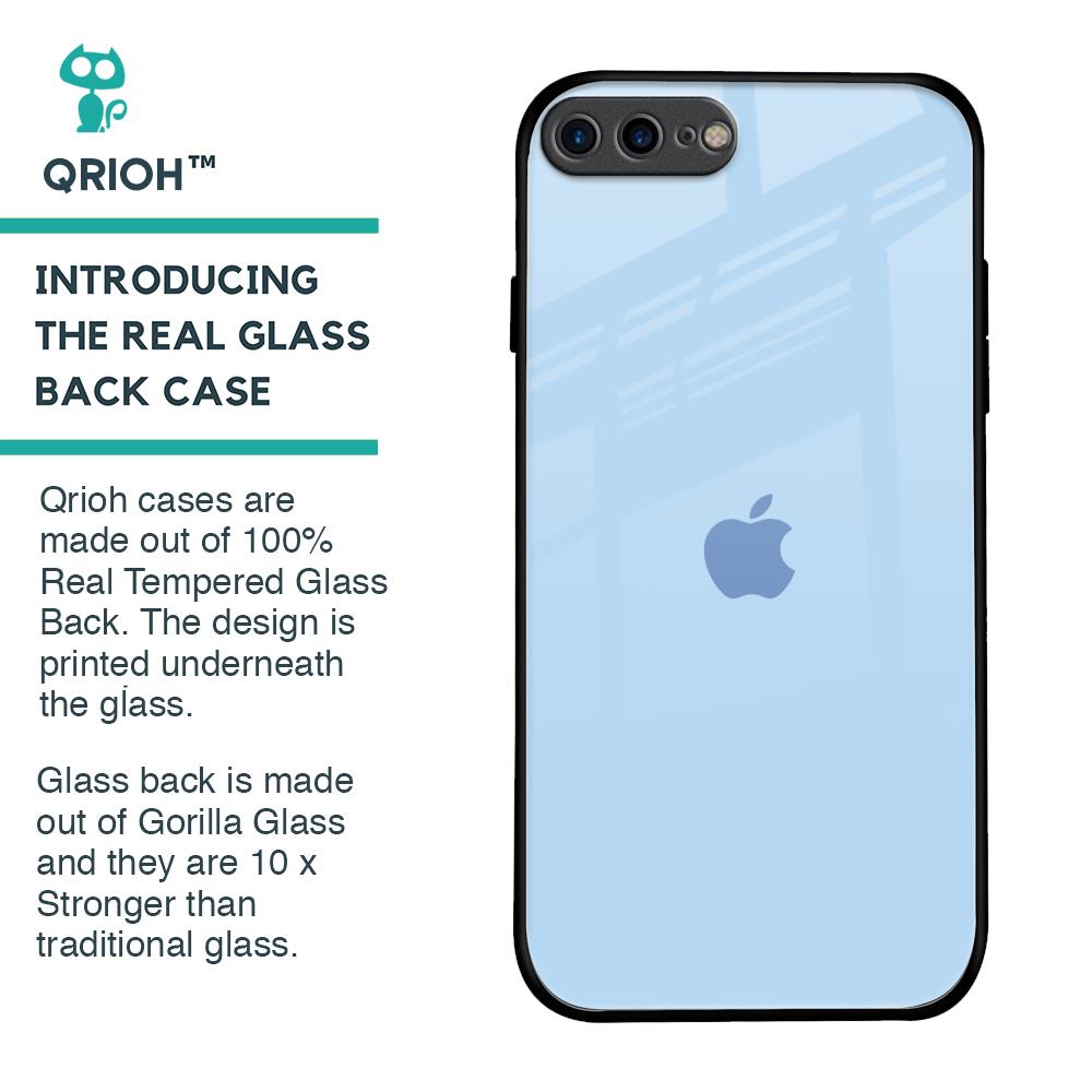 Pastel Sky Blue Glass Case for iPhone 7 Plus