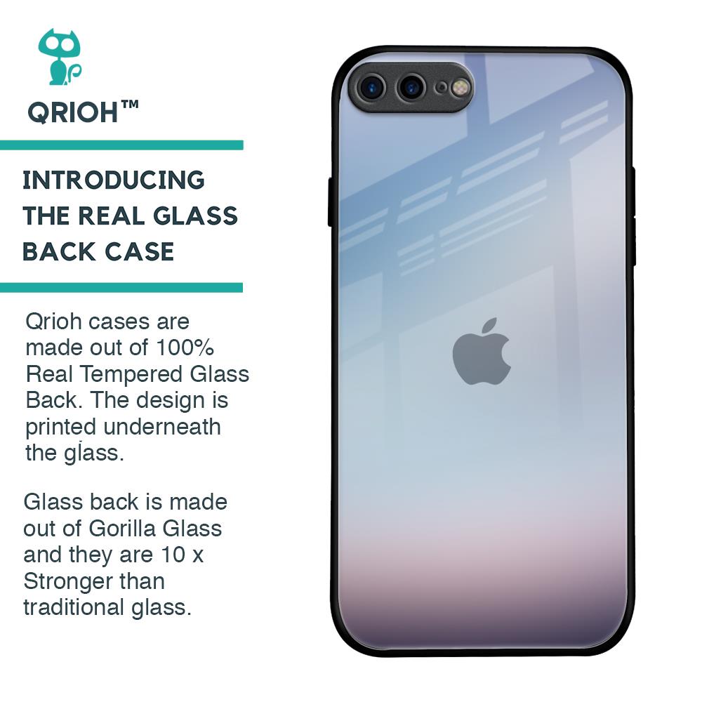 Light Sky Texture Glass Case for iPhone 7 Plus