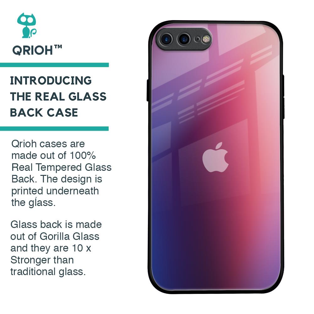 Multi Shaded Gradient Glass Case for iPhone 7 Plus